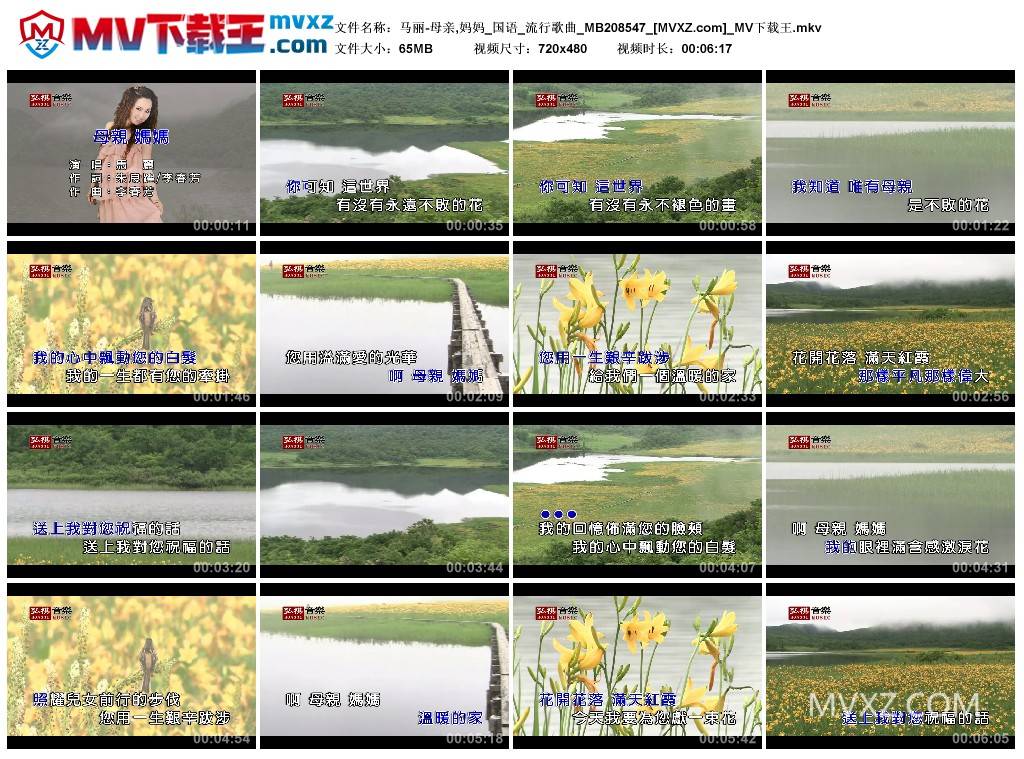 马丽-母亲,妈妈_国语_流行歌曲_MB208547